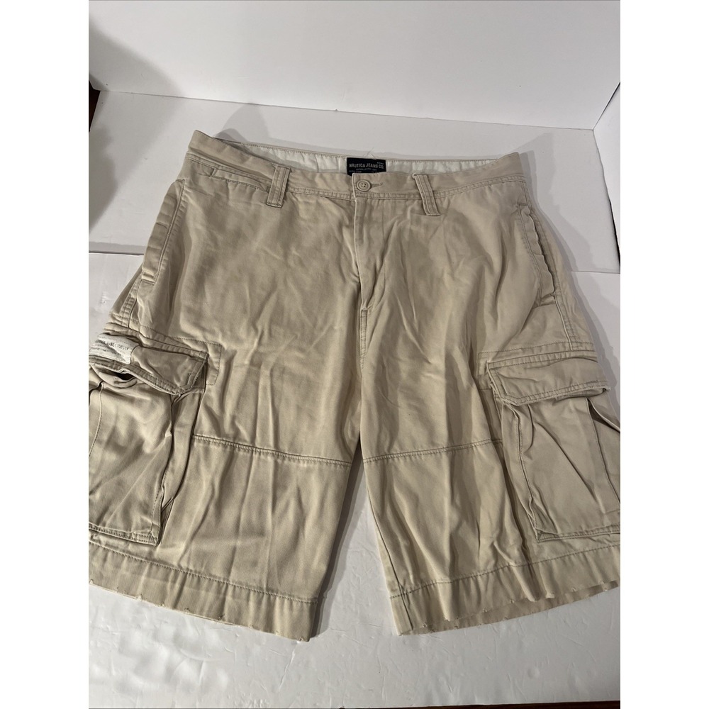 Nautica Jeans Co Men's Vintage Cargo Shorts Khaki Men's 36
